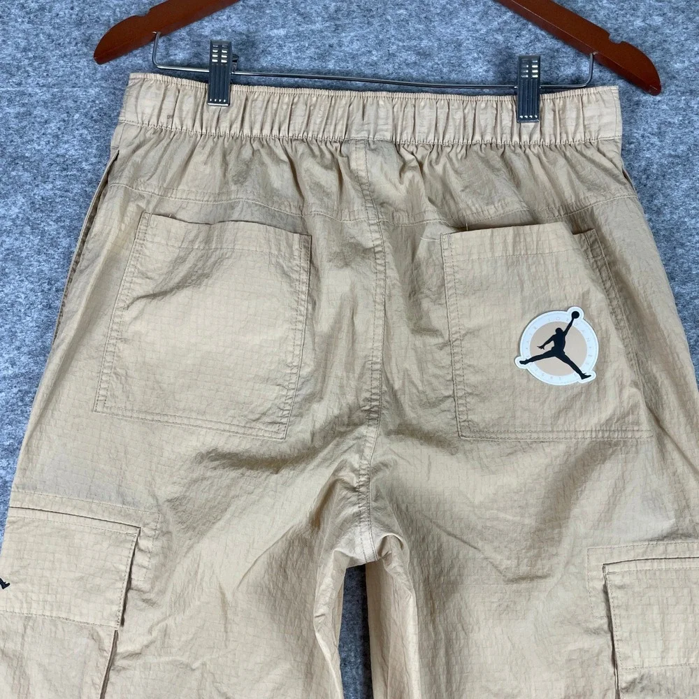 Jordan Flight Cargo Pants Mens S Tan Ripstop Nylon Utility Joggers HV8606-277